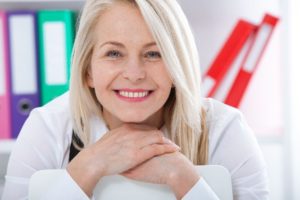 Smiling older woman